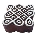 Royal Kraft Square Wooden Printing Block Stamp - DIY Henna Fabric Textile Paper Clay Pottery Block Printing Stamp THCtag043
