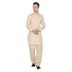 Royal Kurta Mens Cotton Pathani Suit