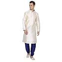 Royal Kurta Men39s Dupion Silk Contrast Piping