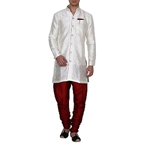 royal kurta men39s jacquard silk floral print indowestern sherwani