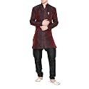 Royal Kurta Men39s Jacquard Silk Floral Print