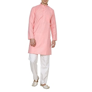 Royal Kurta Mens Light Pink Super Luxury