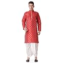 Royal Kurta Men39s Silk Blend Printed Kurta