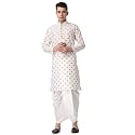 Royal Kurta Men39s Silk Blend Printed Kurta