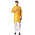 Royal Kurta Men39s Silk Blend Printed Kurta