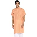 Royal Kurta Mens Linen Half Sleeved Long