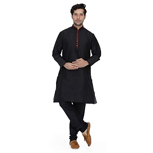 Royal Kurta Mens Silk Blend Long Kurta