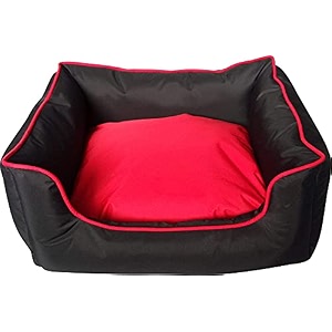 royal pets cart washable dog bed xxxl size  soft pet bed for dogs fiber cushion black amp grey 106l x 81w x 22h cm