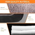 Royal Pets Cart Washable Dog Bed Medium Size – Soft Pet Bed for Dogs, Fiber Cushion, Black &amp; Brown, (55L x 46W x 22H cm)