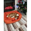 Royal Pets Cart Dog Bed & Cat Bed XXL (106x81x22 cm) | Brown Color | Anti-Skid Bottom | Soft & Cozy | Machine Washable