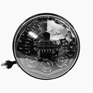 royal piston smart led 734 diamond-cut headlight  75-110w latest 2023 cree led h4 plug amp play compatible with royal enfield thar gypsy hawk eye 2pc