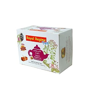 royal regime tea - new cinnamon flavour all natural flavour zero calories - improves metabolism amp reduces waist herbal cinnamon flavour tea bags 100 grams pack of 50 tea bags product of egypt