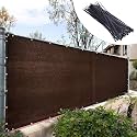 Royal Shade 5' x 4' Brown Fence Privacy Screen, Heavy Duty Windscreen