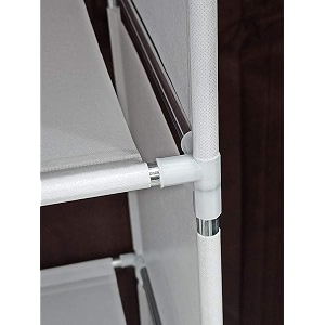 collapsible wardrobe 12 shelves 4 sides armoire almari closet clothes storage rack quick and easy to assemble 88170 1655 cm x 425 cm x 166 cm blue