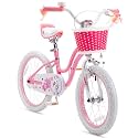 RoyalBaby Girls Bike Classic &amp; EZ Kids Bike, Balance and Pedal Bicycle, 12 14 16 18 20 Inch Toddlers to Big Kids 3-10 Years