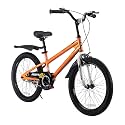 RoyalBaby Freestyle 20 Inch Kids Bike Bicycle with Kickstand, Water Bottle and Holder, and Reflectors for Boys and Girls Ages 8 and Up, Orange