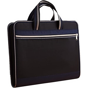 canvas expanding files organizer waterproof file organizer with color labels a3 size13 pockets file folders with handle business document bag briefcase fabric black