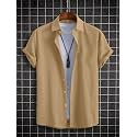ROYALICA Regular Fit Mens seer Shirt_Beige_XL