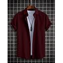 ROYALICA Regular Fit Mens seer Shirt_Maroon_XL