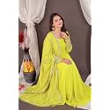 ROYALICA Women39s Georgette Gown Set with Solid