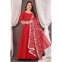 ROYALICA Women39s Georgette Gown Set with Solid