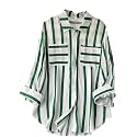 ROYALICA Women39s Orange amp White Striped Cotton