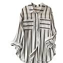 ROYALICA Women39s Orange amp White Striped Cotton