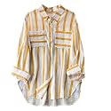 ROYALICA Women39s Orange amp White Striped Cotton