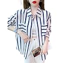 ROYALICA Women39s Orange amp White Striped Cotton