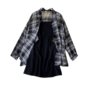 ROYALICA Women Black and White Colour Collared