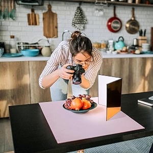 royalkart 3 in 1 light reflector for foodproduct photography diffuser cardboard 29x42cmfoldable thick paper board pack of 2