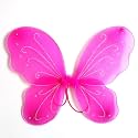 Royals Fairy Butterfly Wings (DARK PINK) | Costume for Baby Girls Birthday Party | Party Gift for Kids | Fairy Wing Costume | Fairy Angel
