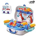 Royals Hub Doctor Set Toys for Girls Boys | Doctor Toys for Kids | Portable Medical Clinic Suitcase | Doctor Set Pretend Play Learning Toy { Made in India } Multicolor