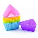 Royals Silicone Muffin Cupcakes Moulds, 6pc Set (Triangle) Muffin Mould, Cake Mould,Cupcake Mould, Silicone Bakeware Moulds |