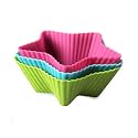Royals Silicone Muffin Cupcakes Moulds, 6pc Set (Star) | Cake Mould | Muffin Mold| Cupcake Mould | Vati Cake | Silicone Mould |
