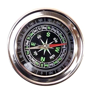 royals stainless steel directional magnetic compass