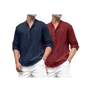 ROYALSCOUT Combo of Mens Solid Cotton Blend