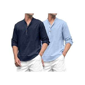 ROYALSCOUT Combo of Mens Solid Cotton Blend