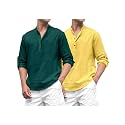 ROYALSCOUT Combo of Men39s Solid Cotton Blend