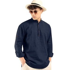ROYALSCOUT Mens Cotton Blend Full Sleeve Kurta