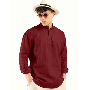 ROYALSCOUT Mens Cotton Blend Full Sleeve Kurta