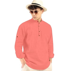 ROYALSCOUT Mens Cotton Blend Full Sleeve Kurta