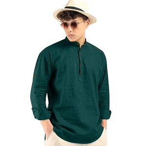 ROYALSCOUT Mens Cotton Blend Full Sleeve Kurta
