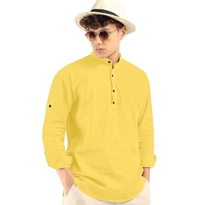 ROYALSCOUT Mens Cotton Blend Full Sleeve Kurta