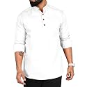 ROYALSCOUT Men Cotton Blend Short Kurta with
