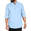 ROYALSCOUT Men Cotton Blend Short Kurta with