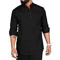 ROYALSCOUT Men Cotton Blend Short Kurta with