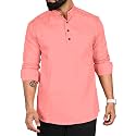 ROYALSCOUT Men Cotton Blend Short Kurta with