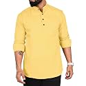 ROYALSCOUT Men Cotton Blend Short Kurta with