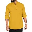 ROYALSCOUT Men Cotton Blend Short Kurta with